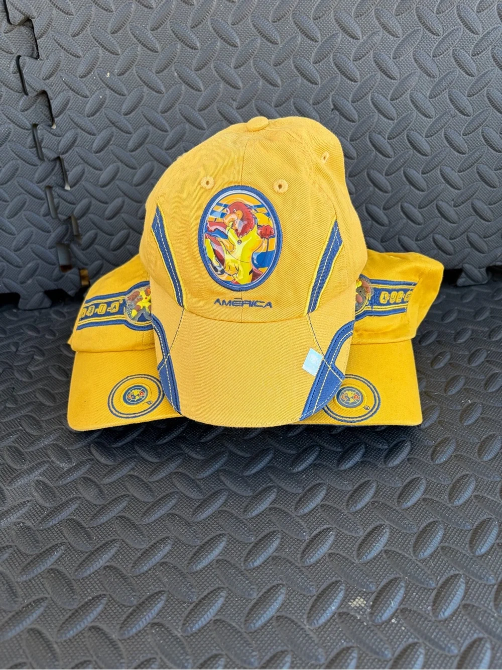 América  Aguilas Yellow Cotton Baseball Cap with Team Crest Unixes